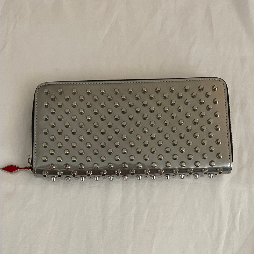 Silver Studded Christian Louboutin wallet
